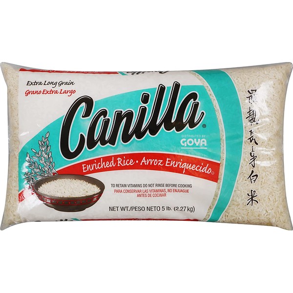 Goya Canilla Extra Long Grain White Rice, 5 Pound