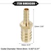 X AUTOHAUX Engine Hose Fitting Connect, 16mm-8mm Universal for Fuel