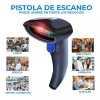 EGTMA Lector De Códigos De Barra Inalámbrico Multifuncional