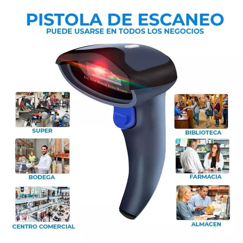 EGTMA Lector De Códigos De Barra Inalámbrico Multifuncional