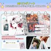 SONGSONG Transparent Girl 5 Hole Clear Binder, Removable Seal, Sticker