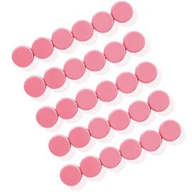 ZDZBLX 30 Pack Colourful Whiteboard & Fridge Magnets - Strong Round Mini Magnets for Crafts, Home, School, Office (Pink)
