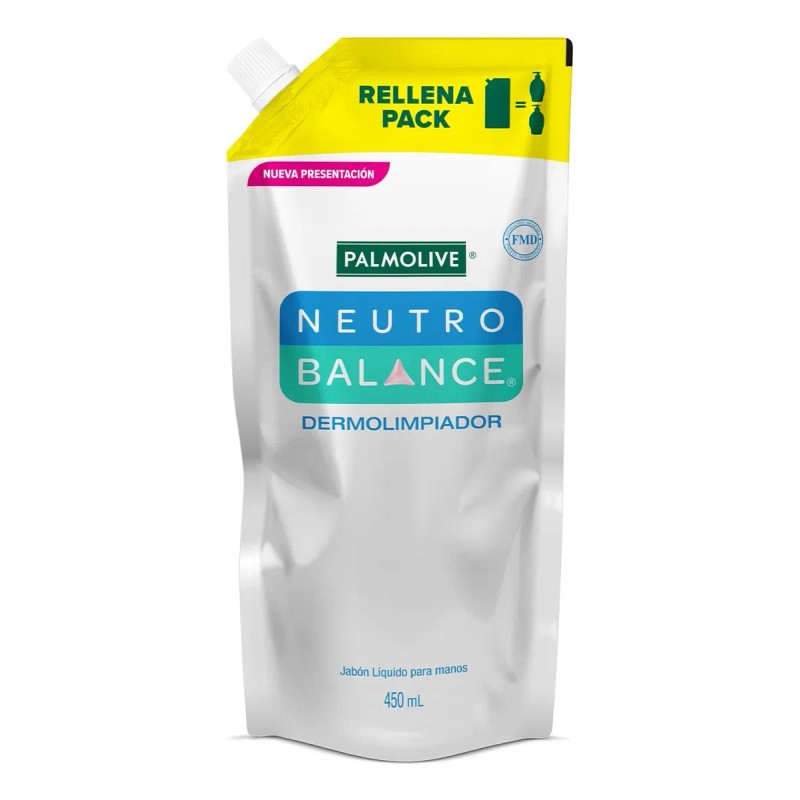 Jabón Líquido para Manos Palmolive Neutro Balance Dermolimpiador Repuesto 450ml