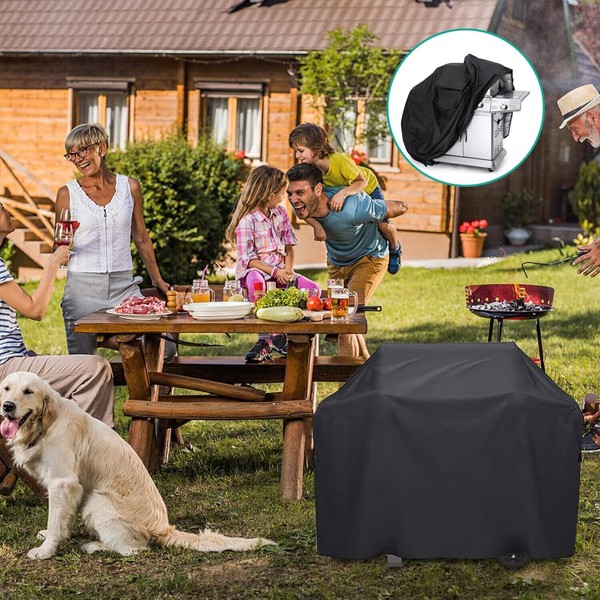KIWOP Funda para Asador Impermeable 210D, Cubierta para Parrilla de
