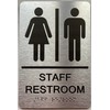 Restroom / Unisex ADA Compliant sign with Raised letters/Image &
