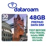 European Data SIM Card (48 GB). Works in 50 Countries Throughout Europe | Valid for 30 Days | Data Only SIM Card | Use VOIP apps Whatsapp and FaceTime for Calls