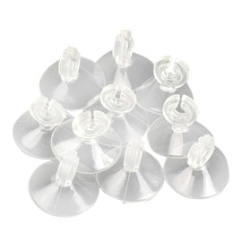 Xiaokeis 10 Pcs Aquarium Suction Cups, Suction Cup Clips with Ultra Strong Suction Force, Reusable Airline Tube Clips Holders Small Suction Cups for Fish Tank, Aquarium Airline Tubing/Hose(Clear)