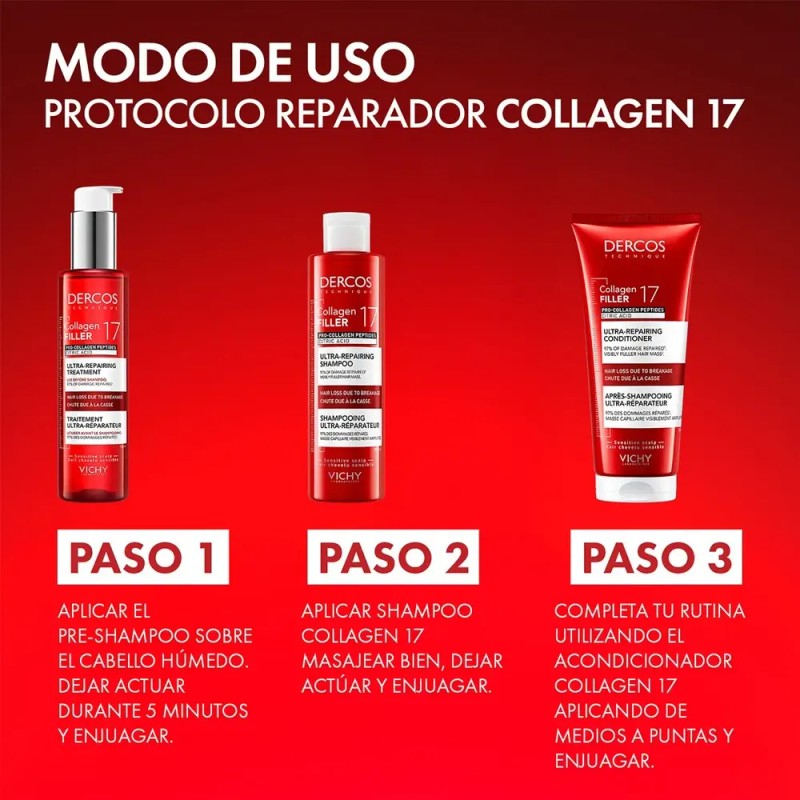 Vichy Dercos Collagen 17 Filler Tratamiento Reparador 150ml