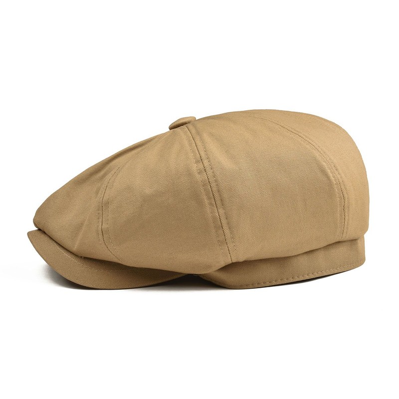 BOTVELA Men's 8 Piece Newsboy Flat Cap 100% Cotton Gatsby
