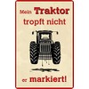 Blechwaren Fabrik Braunschweig GmbH Mein Traktor tropft Nicht Tin Sign