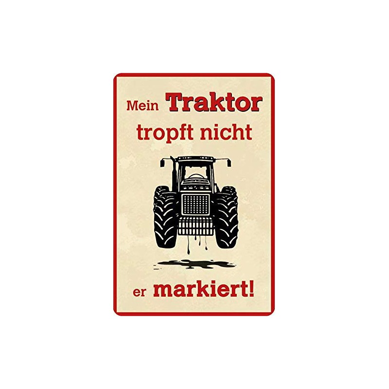 Blechwaren Fabrik Braunschweig GmbH Mein Traktor tropft Nicht Tin Sign