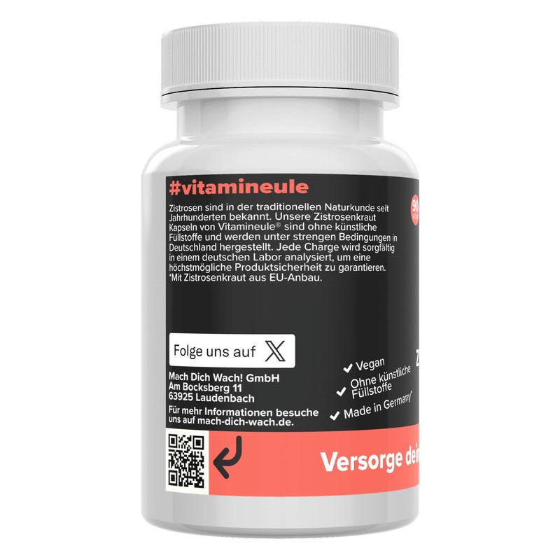 Cistus Incanus Capsules – 500 mg – High Dose –