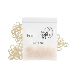 Orthodontic Elastics, 200 PCS Dental Orthodontic Elastic Rubber Bands for Crooked Teeth,tooth Gaps, Hairbands, Braids (Fox 1/4" 3.5 Oz)