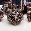 KANUBOZI Metal DND Dice Set 7PCS Tree Root Polyhedral Dice