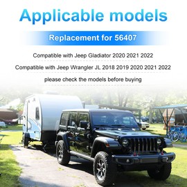 WATERWICH 4 Way Trailer Wiring Harness 56407 Compatible with Jeep Wrangler JL 2018-2024 and Jeep Gladiator 2020-2024, 4-Pin Trailer Hitch Wiring Harness