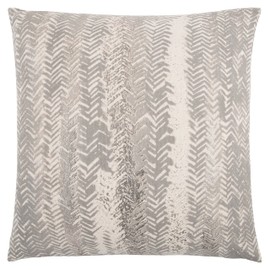 Rizzy Home | T13191 | 20"x20" Gray/Neutral/Metallic Decorative Pillow | Cover Only