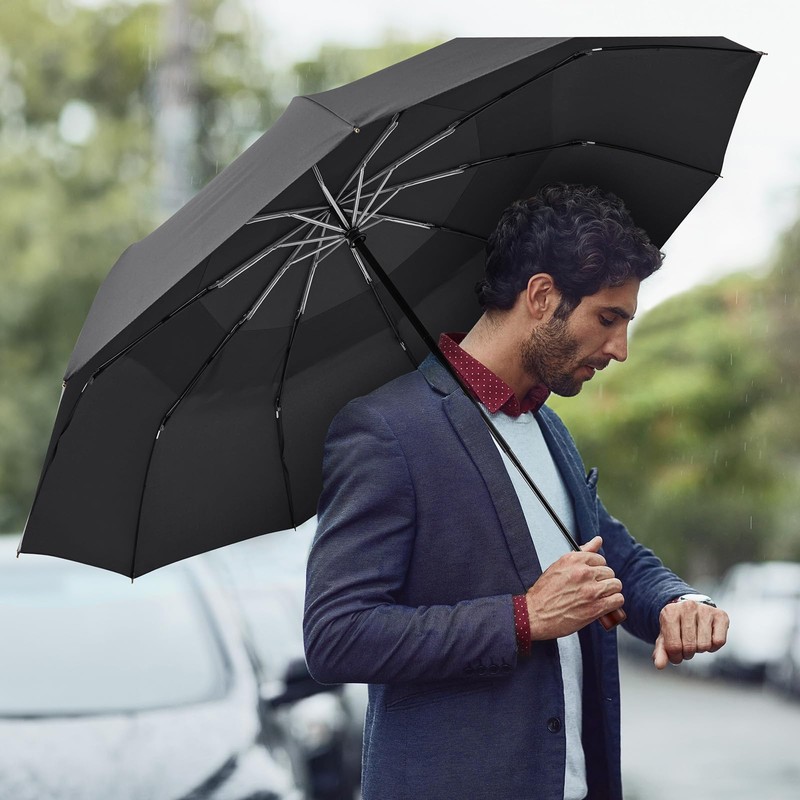 G4Free 54 inch Large Compact Windproof Golf Umbrella for Rain