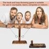 HONGECB Toss Game, Hook Ring Throwing Game, Wooden Table Top