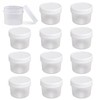 Gubilacrum Sauce Pots, 12 Small Containers with Lids for Food