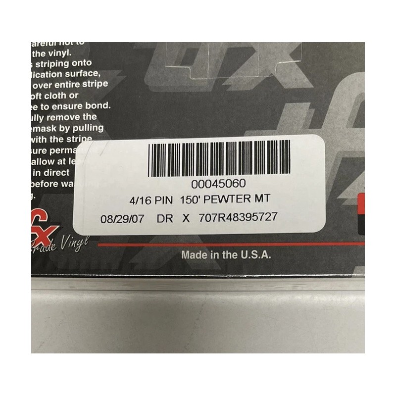 TFX 060 Pewter TFX Professional Pin Striping Premium Grade 4/16”