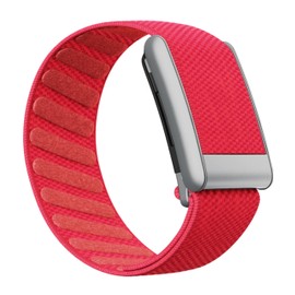 AR LABS Whoop 5.0 Compatible ONE & PEAK SuperKnit Band | Ultra-Soft Microfilament Weave | Stainless-Steel Hardware (Crimson)