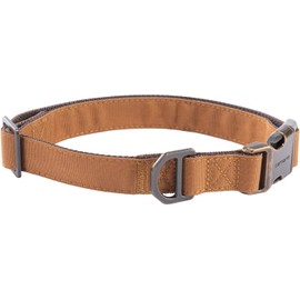 Carhartt Field - Collar para Perro, Totalmente Ajustable, Tela Duradera de 600 Denier con Marca Reflectante para Visibilidad, Carhartt Brown, M