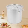 Stainless Steel Stock Pot with Lid,Food Grade Heavy Duty Induction