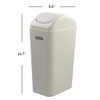 Tstorage 10 L Plastic Trash Can with Swing Lid ,