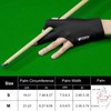 FITFIV Billiards Glove Professional 3-Finger Pool Glove for Left Hand,
