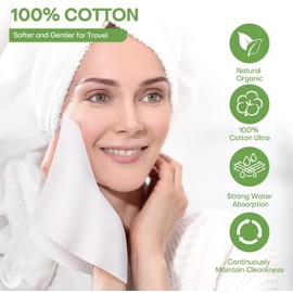 Toalla Facial Desechable Comprimida Toallitas Desmaquillantes, Mini Paños Biodegradables para Toallitas Quitar Maquillaje Kit de Viaje para Travel Essentials,Belleza Salón(100 Unidad Verde)