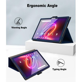 Keihok Case for Acer Iconia Tab P11 11 inch Tablet Cover with Hand Strap and Pencil Holder, Folding Stand Flip Case for Acer Iconia Tab P11. (Dark Blue)