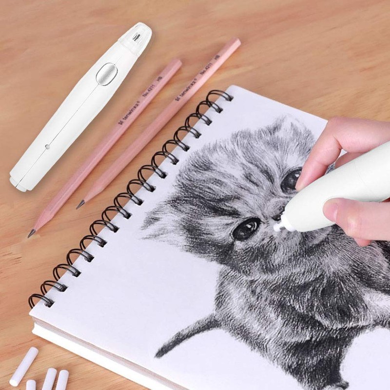 Electric Eraser Set, Portable USB Charger Eraser with Replacement Eraser