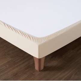 DAHLICA Bed Cover 90 x 200 cm Beige - Soft and Stretchy Fabric - Flawless Appearance