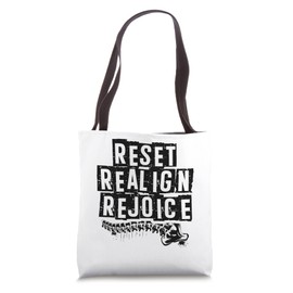 Reset Realign Rejoice Chiro Bone Chiropractor Healthcare Tote Bag
