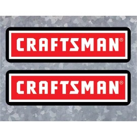 Wilson Graphics Inc. (2) 1" x 4"  Replacement CRAFTSMAN Toolbox Logo Vinyl Decals - American Made