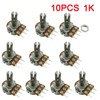 KKHMF 10pcs B1K Top Adjustment Single Turn Knurling Axis Volume
