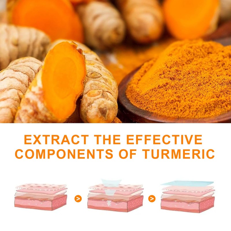 XdealCozyxc 2PCS Turmeric Soap Bar, Moisturize Hydrate Tumeric Soap for