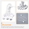 DOITOOL Ball Bungee Cords 10 Inch, 50Pack White Tarp Ball