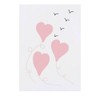 'Pink Heart Balloons ' Temporary Tattoo - Water Resistant, Skin-Safe,