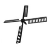 Sarini 2 Sets Garden Windmill Replacement Bracket/Solar Windmill Replacement/Rotating Windmill