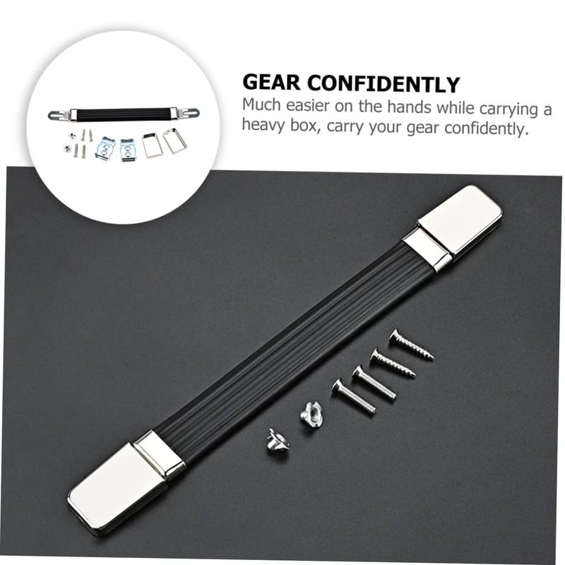 jojofuny 2sets Amplifier Handle End Caps Speaker Strap for Easy