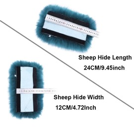 Long Wool Sheepskin Seat Belt Covers, SeatBelt Pads for Adults Kids Women Universal Car 2 Pack (Steel)