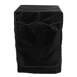 Washing Machine Cover Washer Dryer Cover Suit Most Front Load Waterproof Suncreen Dustproof All Weather Protection Black 60x60x88cm / 23.6x23.6x34.6in
