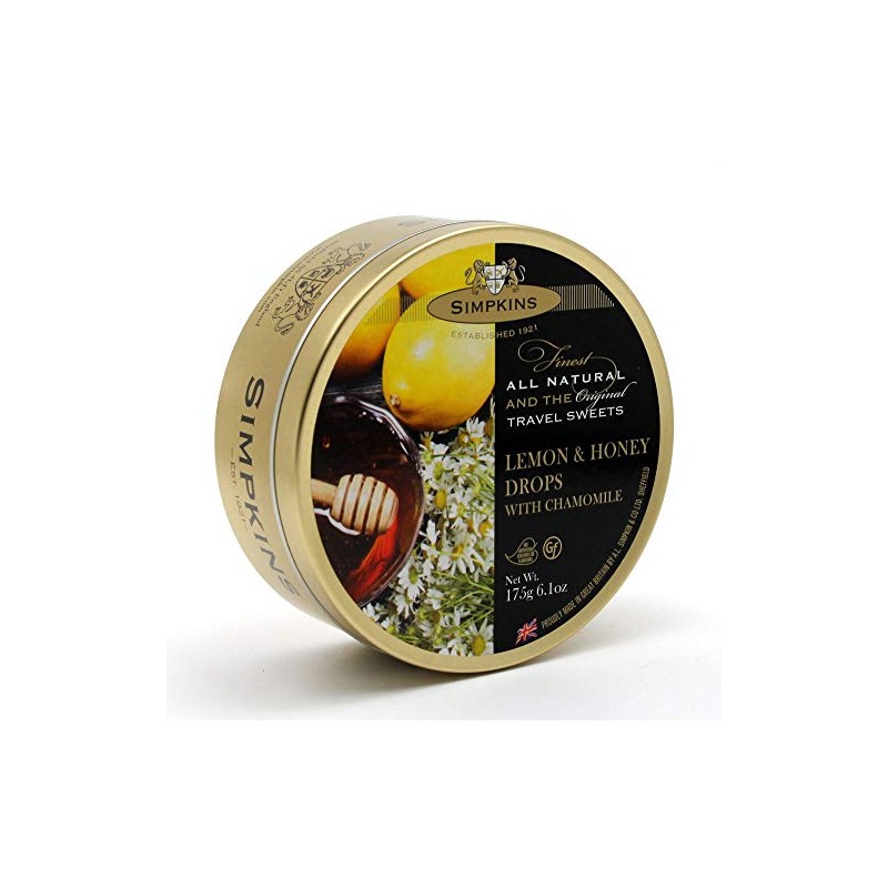 Simpkins Travel Sweets Lemon & Honey with Chamomile Drops Tin