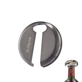 ELMWAY Wine Foil Cutter, Stainless Steel Wine Bottle Foil Cutter, Foil Remover for Wine Bottles, Blade Foil Paper Cutter, Magnetic Foil Cutter Attached to Fridge, Wine Gift for Wine Lovers (Gunmetal)