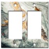 Art Plates 2-Gang Rocker (Decora) OVERSIZE Switch Plate/OVER SIZE Wall