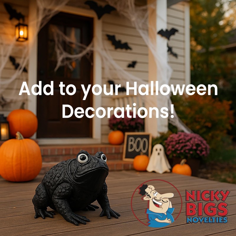 Nicky Bigs Novelties Morph Giant Rubber Black Witches Toad Halloween