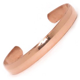 Healing Pure Copper Bracelet Plain Bangle Adjustable Cuff for men and women Handmade In Nepal Hippie Boho
