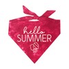 Hello Summer Dog Bandana (Red Scrunch, OS 777)
