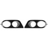 2pcs Front Bumper Foglight Cover Dual Holes Car Accessory Fit